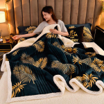 [Tasuta kohaletoimetamine] Uus paks lambavillast tekk: Mugav kolmekihiline sametine soojus 150x200cm Single ~3.4kg
