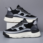 2024. aasta uued vabaaja tennised meeste kingad Trend Mitmek&uuml;lgsed paksu tallaga tossud, mugavad hingavad nahast jooksujalatsid Zapatillas De Hombre 39 beež