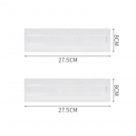 Sahtlivaheseinad, reguleeritavad 8 cm k&otilde;rgused, laiendatavad 27,5-52 cm k&ouml;&ouml;gisahtlite korraldaja, l&auml;bipaistev plast valge