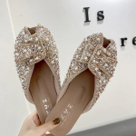 Moodsussid Suvi Uus 2024 Mood Rhinestone Naiste Suletud Ninaga Sussid Trendikad ja Mitmek&uuml;lgsed V&auml;lisussid Chanclas Mujer 35 roosa
