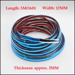 5m V&auml;line Auto Kroomitud Kere Liist Stange Auto Ukse Kaitseliist Vormimine Stiililiist Auto Lambi Kleebis Akna Liist V&auml;line Liist