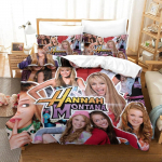 3D-prinditud Hannah Montana Aastaaegne Tekikate Voodipesu Tekikatted Komplektid Pehme Tekikate ja Padjap&uuml;&uuml;rid &Uuml;he-/Kahekohaline/Queen/King 135x200cm 2pcs