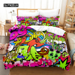 Loov Sebra Voodipesukomplekt Tekikotikomplekt 3D Voodipesu Digitaaltr&uuml;kk Voodipesu Queen Size Voodipesukomplekt Moedisain EU single(135x200cm)