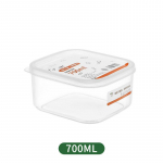 Plastikust toiduainete s&auml;ilituskast ristk&uuml;likukujuline suletud v&auml;rskelt s&auml;iliv kast k&uuml;lmik puu- ja juurviljade s&auml;ilituskonteiner liha l&auml;bipaistev kr&otilde;beda