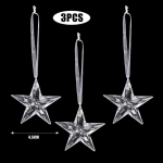 Akr&uuml;&uuml;list lumehelbe tilk j&auml;&auml;purikad ripatsid J&otilde;ulud l&auml;bipaistvad kristallkaunistused j&otilde;ulupuu rippuvad ripatsid Kodupeo sisustus