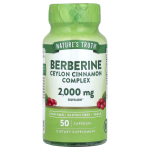 Nature's Truth Berberine Ceylon Cinnamon Complex, 2000 mg, 50 kapslit