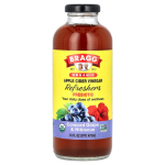 Bragg, Orgaaniline &otilde;una&auml;&auml;dika v&auml;rskendaja, Prebiootiline, Concordi viinamarja ja hibiskiga, 16 fl oz (473 ml) yellow