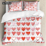 S&uuml;damekujuline voodipesukomplekt Lihtne ruuduline tekikott 200x200 Padjap&uuml;&uuml;r &Uuml;hekohaline Kahekohaline Queen King Skandinaavia Paari Voodikate Voodipesu 70x133cm 2pcs