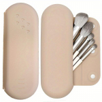 Reisimeigipintslihoidja silikoonist kosmeetikapintslite kott Kaasaskantav reisikosmeetikatoote meigikorraldajate ettevalmistamiseks taevasinine v&auml;rv