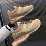 Naiste luksuslikud tossud vintage platvorm spordijalatsid naistele 2024 s&uuml;gis uus sport jooksmine vabaajajalatsid naiste vulkaniseeritud jalan&otilde;ud 35 roosa