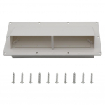 Haagissuvila kapoti ventilatsiooni kate Haagissuvila haagise k&uuml;lgne &otilde;huava koos kruvidega Matkaauto k&uuml;lgseina ventilatsiooniavad Haagissuvila haagissuvila tarvikud valge