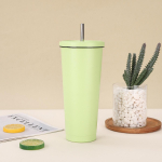 Roostevabast terasest musta servaga &otilde;lgtops kaasaskantav auto kingitus termostops, suure mahutavusega vaakumkohvitass 750ML