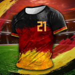 Meeste Saksamaa tr&uuml;kitud T-s&auml;rk Meeste vaba vabaaja l&uuml;hikeste varrukatega topp XXXXXL