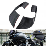 Motorcycle Fairing Wings Air Deflectors Easy to Install Lightweight Wearproof Motorbike Fixed Wing Matte Black