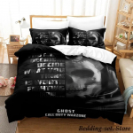 M&auml;ng Call of Duty Simon Ghost Riley Voodipesukomplekt Joonisfilm Anime Kolmeosaline Komplekt T&auml;iskasvanu Laps Magamistuba Tekikotikomplektid 3D Laske M&auml;ng US Twin 172x218cm
