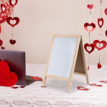 Kahepoolne tahvel-valge tahvel kokkupandav kirjutusalus dekoratiivne kaasaskantav mitmek&uuml;lgne teadetetahvel jaoks 25cmx40cm