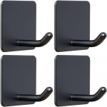 Tugev kleepuv k&auml;ter&auml;tikukonks roostevabast terasest kleepkonks riputusvannituba k&ouml;&ouml;k hoiustamishoidik Kleepuvad konksud h&otilde;bedane riidepuu must