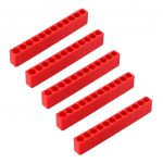 5X 12 auguga kuuskantotsaku organiseerija Plastikust kruvikeeraja otsaku hoidiku puur korpuse karbi ploki pea hoidmiseks 6,5 mm kuuskantpea jaoks punane
