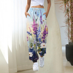 Naiste dressip&uuml;ksid kottis k&otilde;rge v&ouml;&ouml;kohaga pluss suuruses dressip&uuml;ksid, taskutega, tr&uuml;kitud p&uuml;ksid naiste p&uuml;ksid XXL