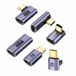 Pakendis 6 tk USB4 C-t&uuml;&uuml;pi konversiooniadapterid USB C-konverteri tugi 100 W kiirlaadimine ja 40 Gbps andmeedastuskiirus