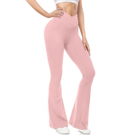 Naistele laienevad s&auml;&auml;rised Strech Bootcut joogap&uuml;ksid k&otilde;rge v&ouml;&ouml;kohaga elastsed treeningp&uuml;ksid laia s&auml;&auml;rega kleitp&uuml;ksid L