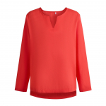 JKASHDK naiste mood vabaaja kevad-s&uuml;gis &uuml;hev&auml;rvilise tr&uuml;kiga pikkade varrukatega V-kaelusega pluusid ja s&auml;rgid S valge