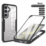 Kahepoolne l&auml;bipaistev telefoni&uuml;mbris Samsung S25 Ultra A16 A56 A36 A26 A06 360 kraadi t&auml;ieliku kaitsega pehme silikoonraamiga p&otilde;rutuskindel kaitseraud Samsung A56