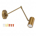 P&ouml;&ouml;ratava k&auml;ega seinalamp, rauast, reguleeritava nurgaga LED, 3000K, soe valgus, moodne seinale kinnitatav lugemislamp, E27