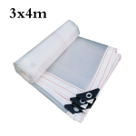 1 tk L&auml;bipaistev Aed Veekindel Riie V&auml;ljas Plastikust Lemmikloomamaja PE Kile Maja Kate Tent Auto Veoauto Varikatused 3*4M white