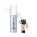 FACESCANADA veekindel fikseerimis- ja viimistluskomplekt | meigifiksaator (50 ml) + Absolute Ivory All Day Hydra Matte Mini jumestuskreem (15 ml)
