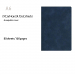 640/400/240/160 lehek&uuml;lge &uuml;lipaksu joonega &otilde;pilasp&auml;evik m&auml;rkmik kontoritarvete A4/A5/A6 PU nahast &auml;rit&ouml;&ouml; m&auml;rkmik A6 Darkblue 160page