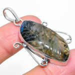Labradorite Handmade 925 Sterling Silver Jewelry Pendant 1.97 s0m61