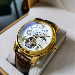 Augustus Meeste Automaatne Veekindel Tourbillon Skelett Kella