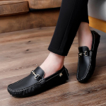 Naiste Mugavad Lamedad Kingad Vabaaja Slip-on Meeste Mokassiinid Loaferid S&otilde;idukingad Unisex Suur Suurus Valged Kingad EU: 38 must
