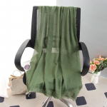 Naiste suur puuvillane ja linane &uuml;hev&auml;rviline sall : Kevad/Suvi Moslemi Peakatte, Rannar&auml;tik, P&auml;ikesekaitse Sall 180*70cm