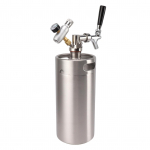 &Otilde;llekann Growler 3,6L Roostevabast terasest vaat Roheline 60PSI manomeeter Vaadi kraan Lihtne kasutamine Kodune jaotur L