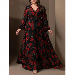 Naiste pluss-suuruses kleit Moodsa tr&uuml;kiga Fat MM kleit 0XL must