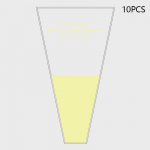 10 tk &uuml;he roosi varrukad Lillede pakkimiskott kimpude pakendikotid l&auml;bipaistvad tsellofaanist lille&uuml;mbrised s&otilde;brap&auml;evaks