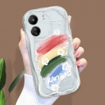 Armas koomiksimustriga kreemja tekstuuriga korpus, lainelise servaga pehme silikoonkaanega telefoni&uuml;mbris Xiaomi Redmi jaoks Xiaomi Poco C65 must