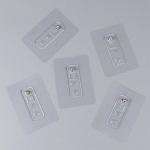 5 tk l&auml;bil&ouml;&ouml;gita kruvikleebis Tugevad mittej&auml;lgivad riidepuud, naelavabad konksud, kleepuvad konksud, kandvad kruvid, l&auml;bil&ouml;&ouml;gita kruvide kleebis