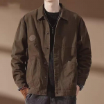 Meeste luksuslik retro teksajakk - trendikas, lohvaka l&otilde;ikega rev&auml;&auml;riga stiil kevadeks ja s&uuml;giseks 3XL 150-165 lbs
