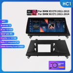 Ossuret 10.25 Carplay Android 13 Autoradio BMW X5 E70 X6 E71 CCC CIC autode nutikate s&uuml;steemide raadiole GPS-navigaator Stereo DSP SWC Bluetooth P&otilde;hi&uuml;ksus HC1 1G 32G