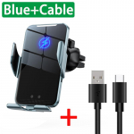 Automaatne 30W juhtmevaba autolaadija iPhone'ile 14 13 12 11 XR X Samsungile Infrapuna induktsiooniga Kiire autolaadija Telefonihoidja Kinnitus