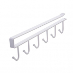 Kohvitassi hoidik riidepuu konks roostekindel tugev kandev&otilde;ime lihtne paigaldada kapi alla kruusihoidik riiul Unilateral valge