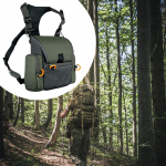Binocular Harness Chest Pack with Rain Cover Easy to Carry Protection Case