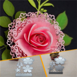 Metallist l&otilde;ikevormid Scrapbooking'i jaoks Die Rose Lille Lehed L&otilde;igatud stantsid DIY Paberkaardid K&auml;sit&ouml;&ouml; isetegemine Metalli l&otilde;ikevormid Lilled Puu One Size h&otilde;be