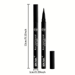 Veekindel vedel silmalainerpliiats - Kauap&uuml;siv, m&auml;&auml;rdumiskindel, peen ots t&auml;pse tiivulise laineri jaoks, kiiresti kuivav, must vildist otsaga silmalainer 1PC