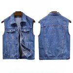 Meeste suuruses teksist vest Moodne tasku-kargo varrukateta meeste vest K&otilde;ik sobiv vest-jakk 6XL gray