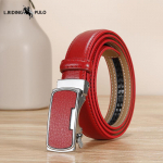 Ehtsast nahast v&ouml;&ouml; kollane lehmanahk punane automaatse pandlaga v&ouml;&ouml; sinine valge oranž v&auml;rv v&ouml;&ouml; 120cm punane