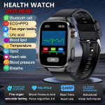 2025 Uued Health Glance EKG AI Diagnostika Nutikellad Meestele S&uuml;dame L&ouml;&ouml;gisagedus Verer&otilde;hk IP68 Veekindlad Nutikellad HUAWEI IOS jaoks Black